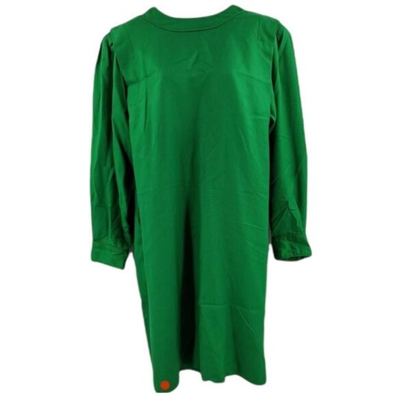 Stanley Sherman for Neiman Marcus | Vintage Green Silk Dress | Circa 1980s - Picture 1 of 8